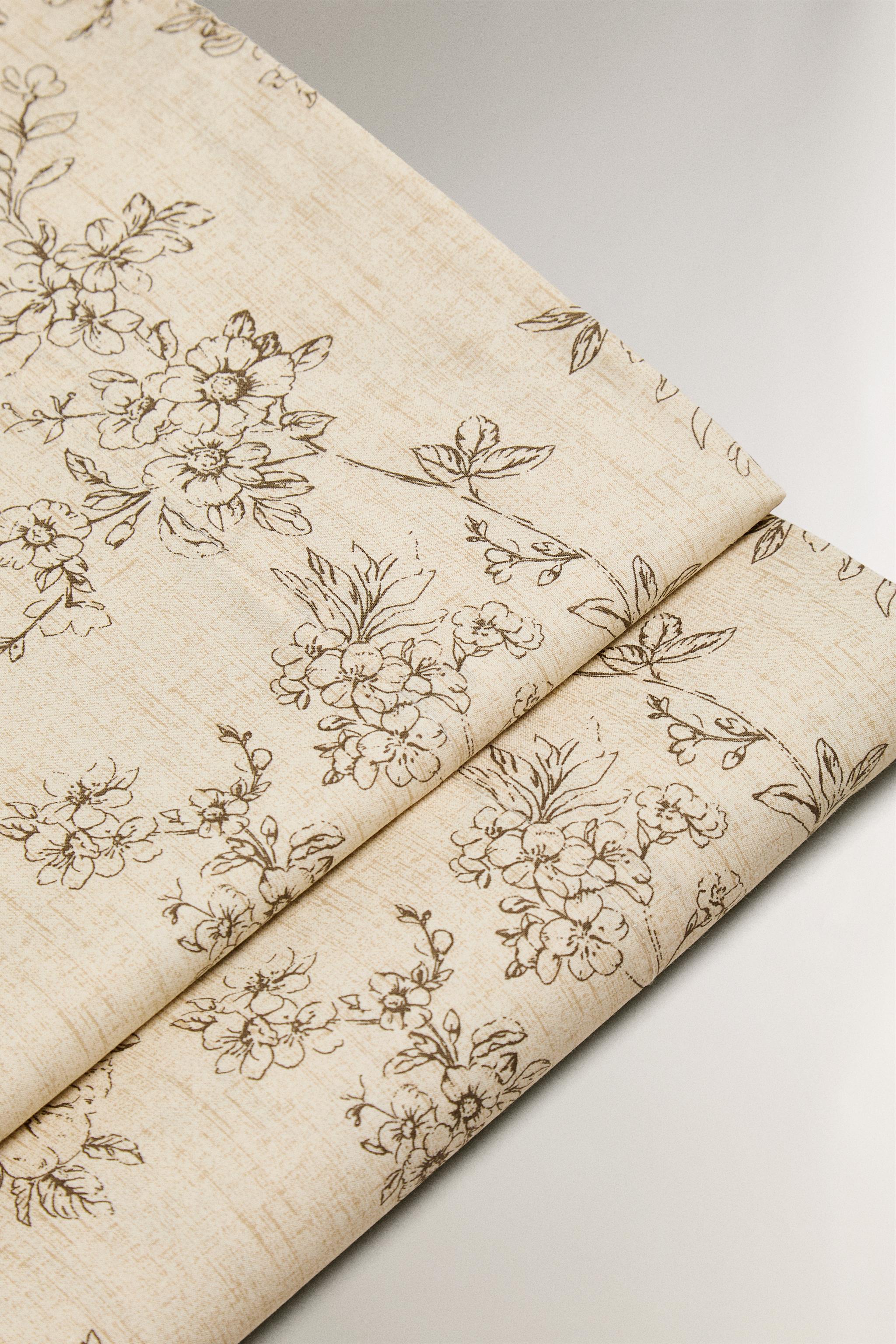 FLORAL PRINT FLAT SHEET